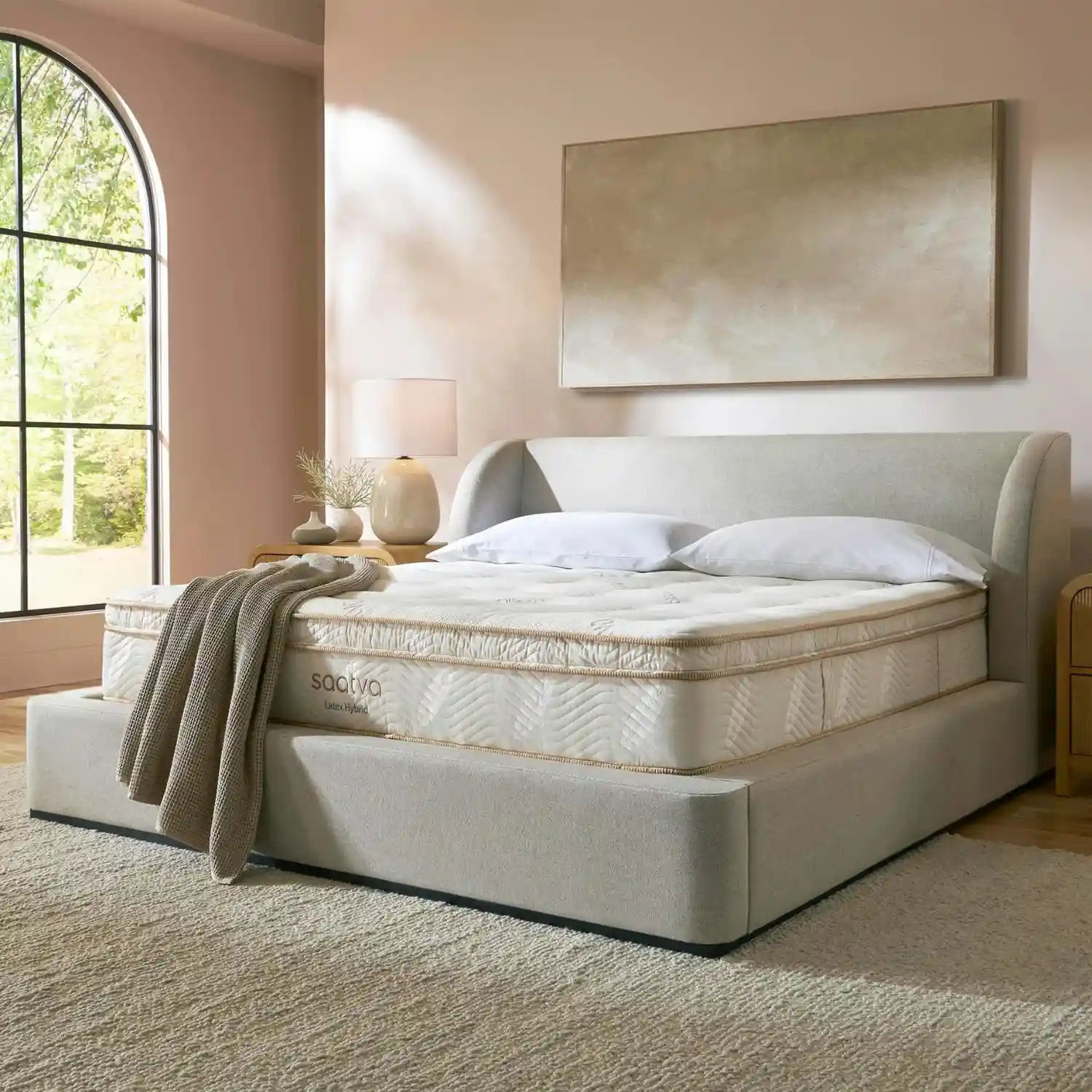 Zenhaven two-sided natural latex mattress in a premium bedroom
